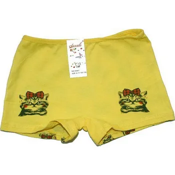 Dívčí kalhotky boxerky s potiskem 83847 žluté
