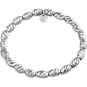 Náramek Stříbrný náramek Lourdes zdobený broušenými soudečky MSS1686BW