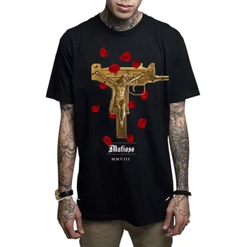 Pánské tričko tričko hardcore pánské - UZI PRAYER - MAFIOSO - MAF053 - 3XL