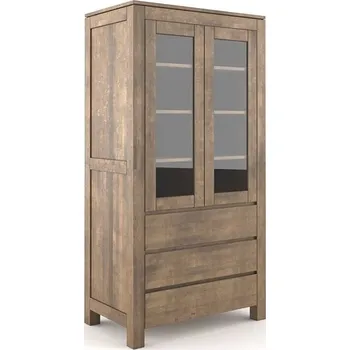 Komoda Buková vitrína ONTARIO Enzo Barevné provedení: Ořech new