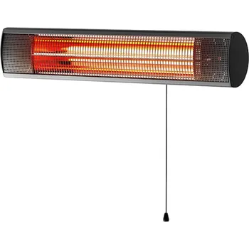 Přímotop e2 elektro GmbH Zářič infra Wall 1500W tažný vypínač, hliník, černý