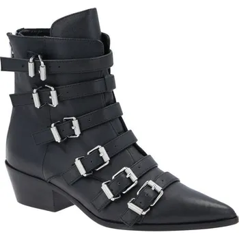 Dámské holínky Zadig&Voltaire Kůžoné kovbojské LIBRA SHOW | Barva:černý | Velikost:36