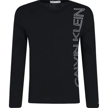 CALVIN KLEIN JEANS Tričko s dlouhým rukávem | Barva:černý | Velikost:152
