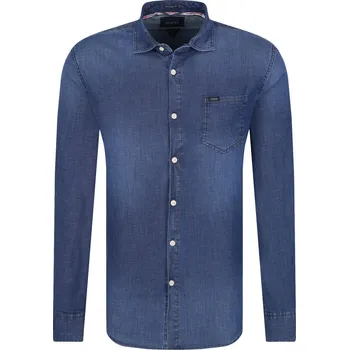 Pánská košile GUESS JEANS Košile CLYDE | Barva:tmavě modrá | Velikost:M