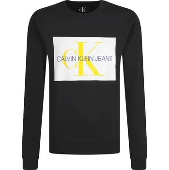 Pánská mikina CALVIN KLEIN JEANS Mikina MONOGRAM BOX LOGO | Barva:černý | Velikost:XXL