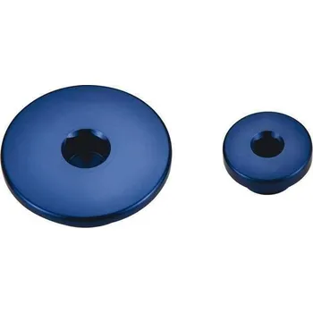 Motor pro motocykl ACCEL kontrolní zátky motoru YAMAHA YZ 250F 01-13, YZ 400/426/450 barva modrá