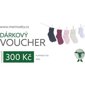 Pánské ponožky Merinožky Dárkový poukaz 300 Kč