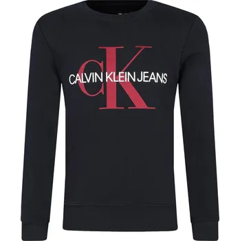 Pánská mikina CALVIN KLEIN JEANS Mikina MONOGRAM | Barva:černý | Velikost:116