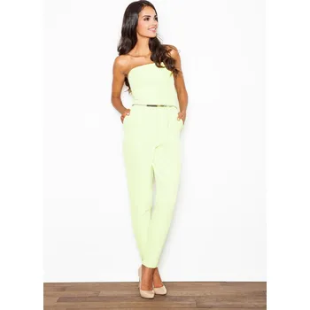 Dámský overall Elegantní overal s dlouhými nohavicemi M396 FIGL Barva: Žlutá, Velikost: M