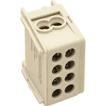 Tracon FLE-25 Rozvodná odbočná svorka, šedáprůběžná 2×25mm2 / 2×25mm2, 400VAC, 101A (Tracon FLE-25)