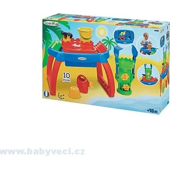 Pískoviště Pískoviště stolek na vodu a písek Écoiffier s 10 doplňky