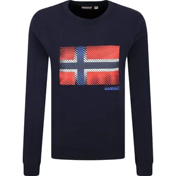 Pánská mikina Napapijri Mikina BIBU | Barva:tmavě modrá | Velikost:XXL