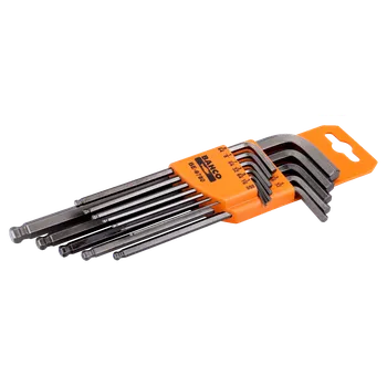 Šroubovák Sada dlouhých imbusů BAHCO BE-9780 (palcové rozměry)