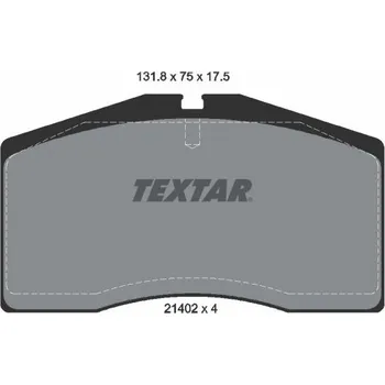 Brzdová destička Sada brzdových destiček, kotoučová brzda TEXTAR 2140201