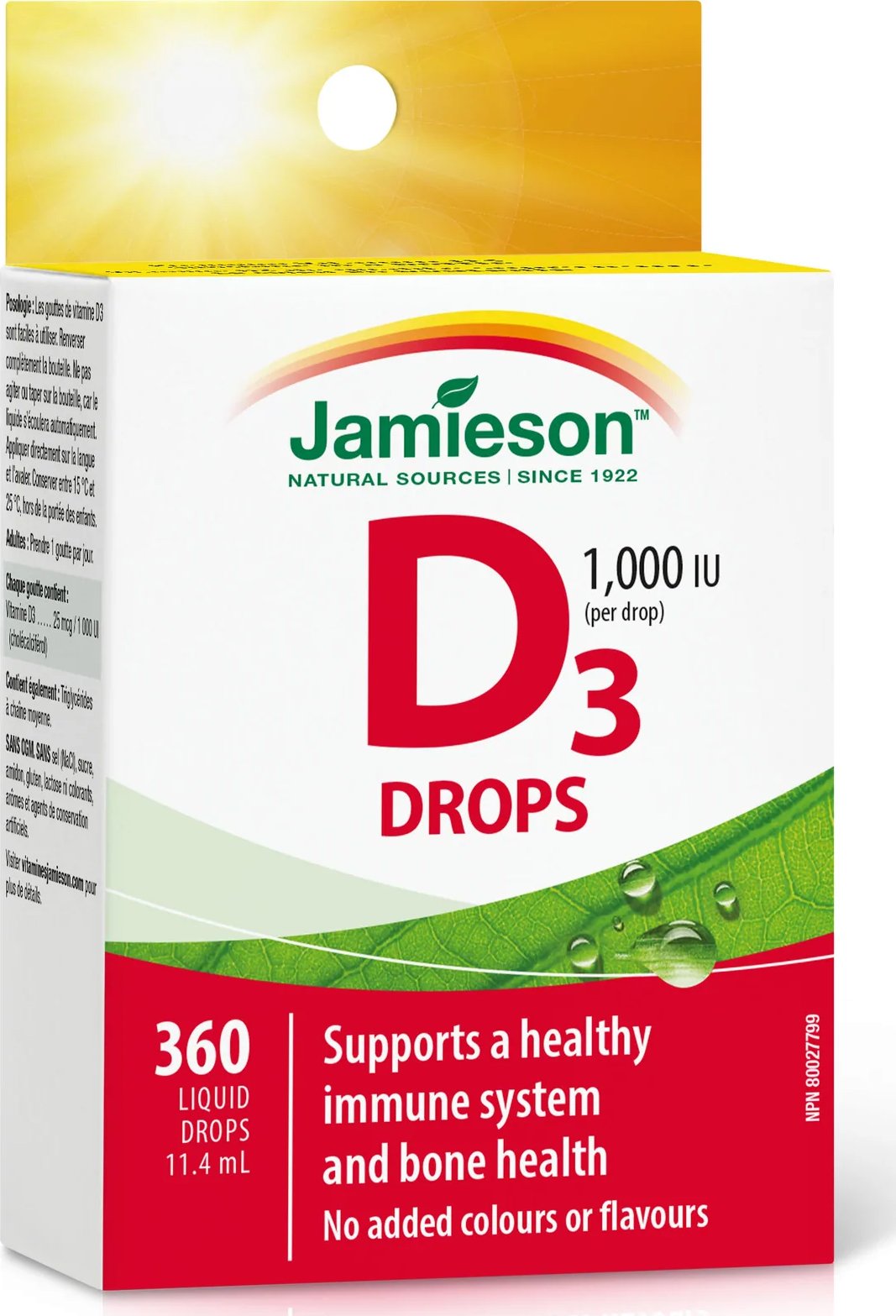 Jamieson Vitamín D3 1000 IU Drops 11,4 ml od 237 Kč Zbozi.cz
