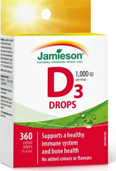 Jamieson Vitamín D3 1000 IU Drops 11,4 ml
