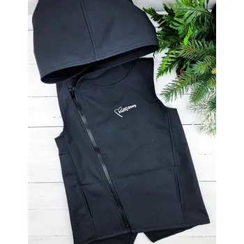 Dívčí vesta Kulišárny Softshell vesta/křivák BLACK VELIKOST: 122