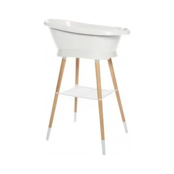 koupací vanička Bébé Jou sada digitální vaničky a stojanu Sense Edition - White/White