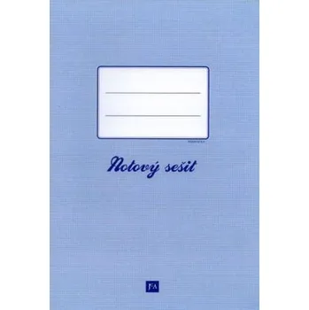Notový sešit pro začátečníky - světlemodrý