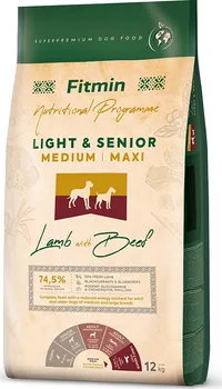 Krmivo pro psa Fitmin Dog Medium Maxi Light Senior Lamb/Beef 12 kg