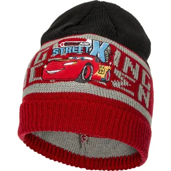 Čepice Auta - Cars - licence Chlapecká zimní čepice - Auta HO4255, červená Barva: Červená, Velikost: velikost 52