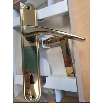 Dveřní kování Dveřní kování IDEAL klíč r. 90 titan zlatá lesk klika-klika ROSTEX výprodej