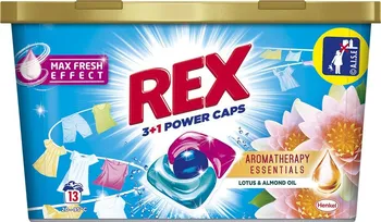 Tableta na praní Rex 3+1 Power Caps Aromatherapy Lotus & Almond Oil