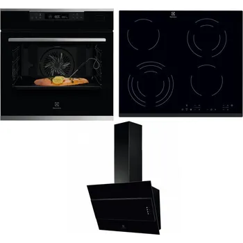 Set domácích spotřebičů ELECTROLUX KOBCS31X + ELECTROLUX EHF6343FOK + ELECTROLUX LFV316K