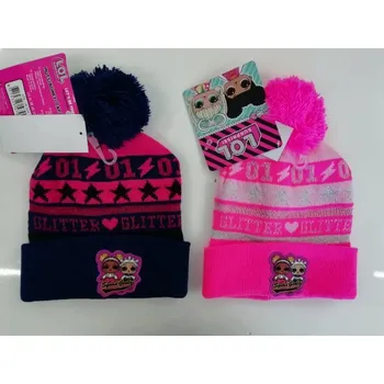 Pokrývka hlavy LOL Pletená čepice L.O.L. > varianta 324 - tm.růžová