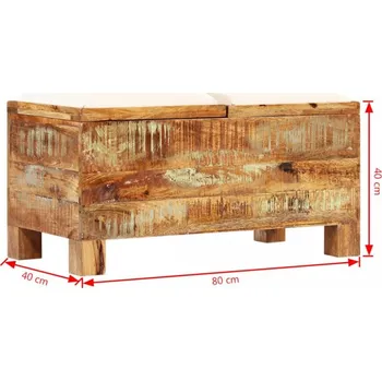 Předsíňová stěna Úložná lavice hnědá / krémová Dekorhome