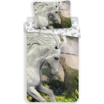 Bytový textil Jerry Fabrics Povlečení Unicorn Jednorožec White > varianta 002 - Unicorn White