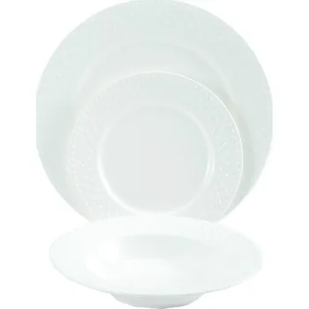 Talíř Pierre Cardin Chérie PC-10501 bílý 18 ks