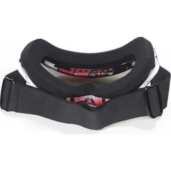 Motocyklové brýle Moto brýle pro motokros v červenobílém provedení