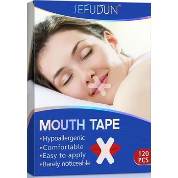 Pomůcka proti chrápání a spánkové apnoe Sefudun Pásky proti chrápání 120 ks