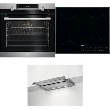 Set domácích spotřebičů AEG Mastery SteamBake BCK455350M + AEG Mastery SenseFry IAE64431FB + AEG DPE5660M