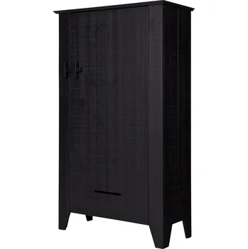 Komoda WOOOD Dřevěná komoda GIJS černá 361214-GZZ