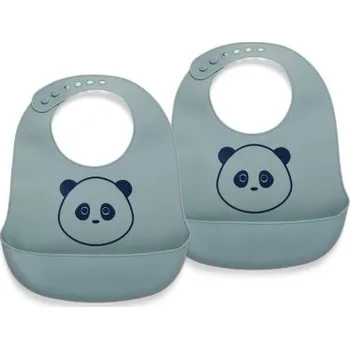 Bryndák Nuuroo Alfie silikonový bryndák 2 ks - Lead