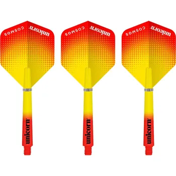 Příslušenství pro šipky Unicorn Násadky s letkami Gripper 3 Cosmos Combo Pulsar