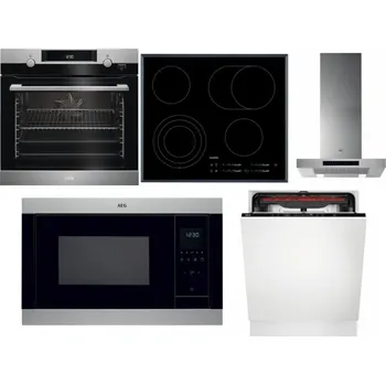 Set domácích spotřebičů AEG Mastery SteamBake BCK455350M + AEG Mastery DirectTouch HK654070FB + AEG Mastery DBB5660HM + AEG Mastery MSB2547D-M + AEG Mastery MaxiFlex FSB53927Z
