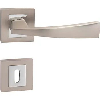 Dveřní kování MP KOVÁNÍ MP - LARA - HR Provedení: BEZ SP. ROZET, Povrch: NP/OC - nikl perla/chrom lesklý