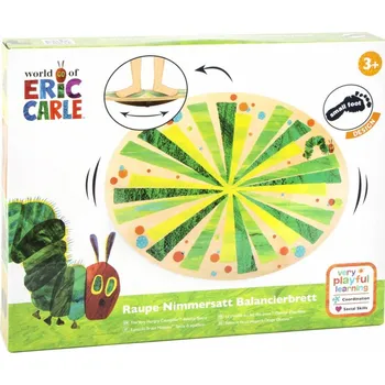 Dřevěná hračka Small foot by Legler 11430 balanční deska , podložka housenka The Very Hungry Caterpillar