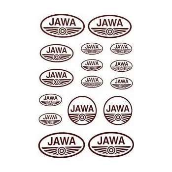 Samolepicí dekorace na vozidlo Samolepky JAWA JW1