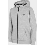 4F HJZ22-JBLM001 COLD LIGHT GREY MELANGE Dětská mikina EU 128 HJZ22-JBLM001 CO LIG GREY ME