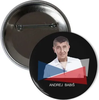 Odznáček s potiskem Prezident Babiš