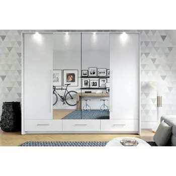 Komoda Šatní skříň DOLETO 255 bílá/bílá