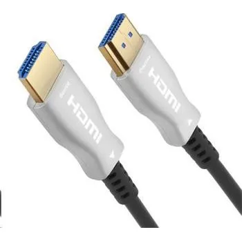 HDMI extender PREMIUMCORD Kabel HDMI optický fiber High Speed with Ether. 4K@60Hz, 100m, M/M, zlacené konektory