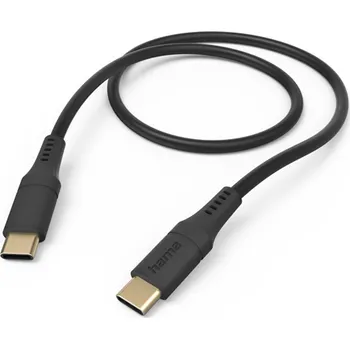 Datový kabel Hama kabel USB-C 2.0 typ C-C 1,5 m Flexible, silikonový, černá