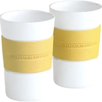 Moccamaster porcelánový hrnek, 200 ml, set 2 ks, žlutý