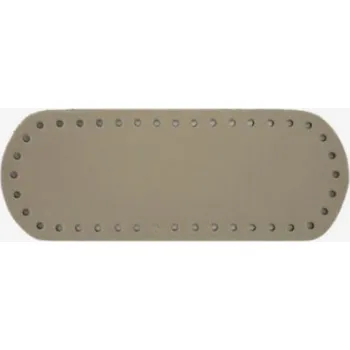 Dno na výrobu kabelky ovál šedohnědý mini (Dno na výrobu kabelky ovál šedohnědý mini)