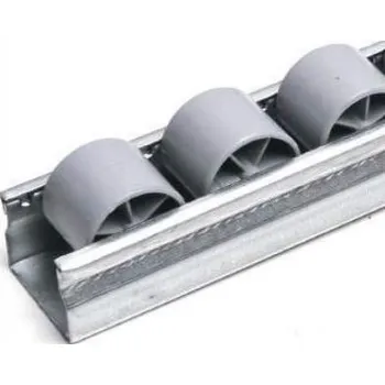 Vodící lišta Kladičková lišta, plast, rozteč 33 mm, délka 3 m